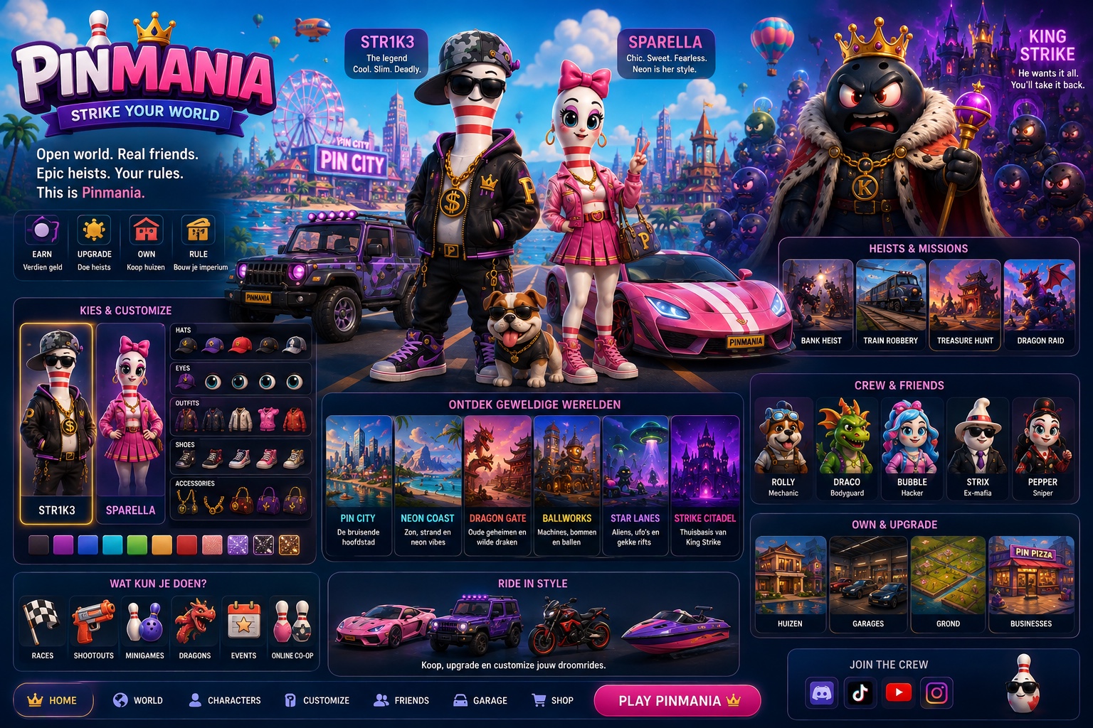 PINNY, Sparella and the Pinmania world